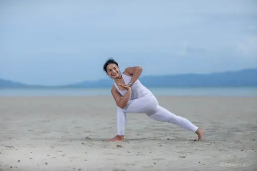 Yoga on the beach